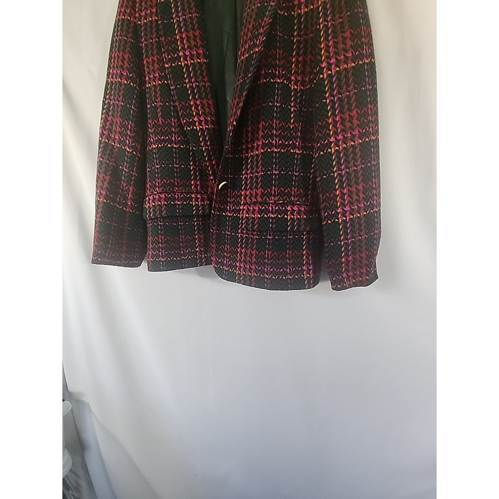Pendleton Virgin Wool Multicolor Plaid‎ Blazer Ja… - image 4